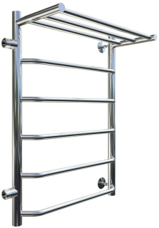 Водяной полотенцесушитель Тругор Браво ПМ 1 П 50x80x40см с полкой левый хром Браво1/ПМ508040Плев